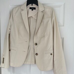 Talbots Light Tan Blazer with Button Accents